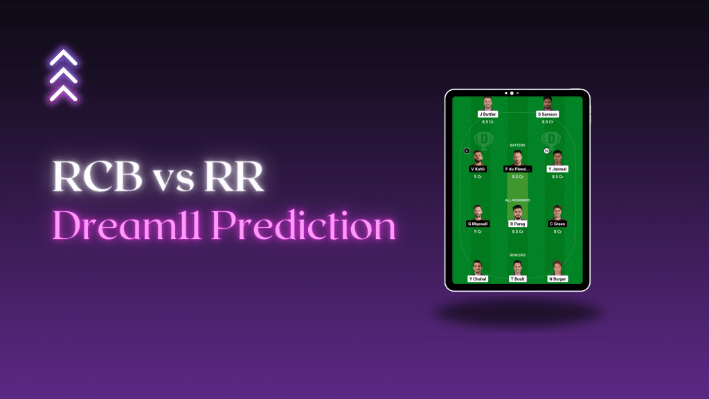 RCB vs RR Dream 11 Prediction